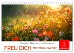 Freu Dich Motivations-Kalender (Wandkalender 2026 DIN A4 quer), CALVENDO Monatskalender