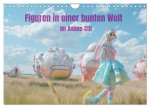 Figuren in einer bunten Welt - Im Anime-Stil (Wandkalender 2026 DIN A4 quer), CALVENDO Monatskalender