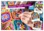 Granny Square Kunst - Ein Jahr voller kreativer Häkelideen (Wandkalender 2026 DIN A4 quer), CALVENDO Monatskalender