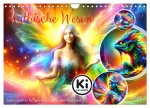 Mythische Wesen - Fabelwesen im Farbenrausch: Ein buntes Spektakel (Wandkalender 2026 DIN A4 quer), CALVENDO Monatskalender