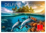 Delfine - schlaue Jäger (Wandkalender 2026 DIN A4 quer), CALVENDO Monatskalender