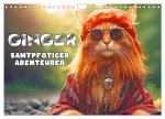 Ginger - Samtpfotiger Abenteurer (Wandkalender 2026 DIN A4 quer), CALVENDO Monatskalender