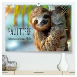 Faultiere - entspannt durchs Jahr (hochwertiger Premium Wandkalender 2026 DIN A2 quer), Kunstdruck in Hochglanz