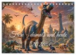 Tiere - damals und heute (Tischkalender 2026 DIN A5 quer), CALVENDO Monatskalender
