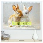Kaninchen - Liebenswerte Fellbällchen (hochwertiger Premium Wandkalender 2026 DIN A2 quer), Kunstdruck in Hochglanz