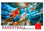 Basketball Erlebnisse (Tischkalender 2026 DIN A5 quer), CALVENDO Monatskalender