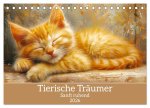 Tierische Träumer - Sanft ruhend (Tischkalender 2026 DIN A5 quer), CALVENDO Monatskalender