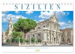 Sizilien - Spätbarocke Pracht im Val di Noto (Tischkalender 2026 DIN A5 quer), CALVENDO Monatskalender