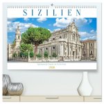 Sizilien - Spätbarocke Pracht im Val di Noto (hochwertiger Premium Wandkalender 2026 DIN A2 quer), Kunstdruck in Hochglanz