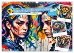 Street Art Sternzeichen (Wandkalender 2026 DIN A3 quer), CALVENDO Monatskalender