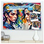 Street Art Sternzeichen (hochwertiger Premium Wandkalender 2026 DIN A2 quer), Kunstdruck in Hochglanz