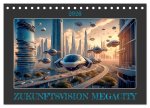 Zukunftsvision Megacity (Tischkalender 2026 DIN A5 quer), CALVENDO Monatskalender