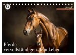 Pferde vervollständigen dein Leben (Tischkalender 2026 DIN A5 quer), CALVENDO Monatskalender