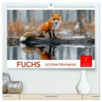 Fuchs - schöne Momente (hochwertiger Premium Wandkalender 2026 DIN A2 quer), Kunstdruck in Hochglanz