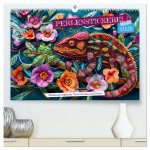 Perlenstickerei - Stickkunst tropischer Tiere mit Garn und Perlen (hochwertiger Premium Wandkalender 2026 DIN A2 quer), Kunstdruck in Hochglanz