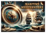 Maritime Meisterwerke: Ein KI-Kalender für Seefahrerherzen (Wandkalender 2026 DIN A2 quer), CALVENDO Monatskalender
