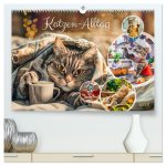 Katzen-Alltag - Ein witziges Jahr mit Kater Tommy (hochwertiger Premium Wandkalender 2026 DIN A2 quer), Kunstdruck in Hochglanz