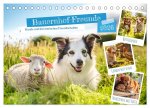 Bauernhof-Freunde - Hunde und ihre tierischen Freundschaften (Tischkalender 2026 DIN A5 quer), CALVENDO Monatskalender