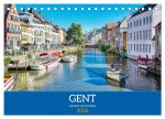 Gent - staunen und erleben (Tischkalender 2026 DIN A5 quer), CALVENDO Monatskalender