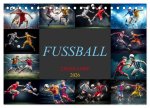 Fussball - Zweikampf (Tischkalender 2026 DIN A5 quer), CALVENDO Monatskalender