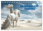 Surrealismus trifft Pferdefans (Tischkalender 2026 DIN A5 quer), CALVENDO Monatskalender
