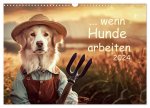 Wenn Hunde arbeiten (Wandkalender 2026 DIN A3 quer), CALVENDO Monatskalender