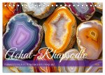 Achat-Rhapsodie - Farbige Flussläufe in Bandachaten und Quarz (Tischkalender 2026 DIN A5 quer), CALVENDO Monatskalender