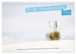 Weiße Wunderwelten - White Sands National Monument (Tischkalender 2026 DIN A5 quer), CALVENDO Monatskalender