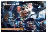Mäuse im All (Wandkalender 2026 DIN A3 quer), CALVENDO Monatskalender