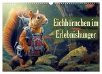 Eichhörnchen im Erlebnishunger (Wandkalender 2026 DIN A3 quer), CALVENDO Monatskalender