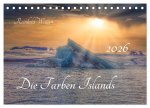 Die Farben Islands (Tischkalender 2026 DIN A5 quer), CALVENDO Monatskalender