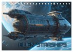 Alien Starships (Tischkalender 2026 DIN A5 quer), CALVENDO Monatskalender