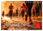 Joggen, gesund laufen (Tischkalender 2026 DIN A5 quer), CALVENDO Monatskalender