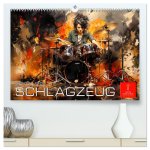 Schlagzeug ewige Liebe live (hochwertiger Premium Wandkalender 2026 DIN A2 quer), Kunstdruck in Hochglanz