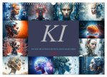 KI - Wie sich die künstliche Intelligenz selbst sieht (Wandkalender 2026 DIN A3 quer), CALVENDO Monatskalender