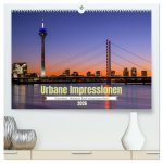 Urbane Impressionen. Düsseldorf - Moderne Stadt mit grünem Herz. (hochwertiger Premium Wandkalender 2026 DIN A2 quer), Kunstdruck in Hochglanz