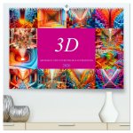 3D - Abstrakte und futuristische Illustrationen (hochwertiger Premium Wandkalender 2026 DIN A2 quer), Kunstdruck in Hochglanz