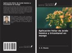 Aplicación foliar de ácido húmico y tricontanol en mango