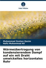 Wärmeübertragung von kondensierendem Dampf auf ein mit Draht umwickeltes horizontales Rohr