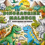 Dinosaurier Malbuch für Kinder ab 4 Jahre
