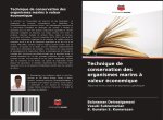Technique de conservation des organismes marins ? valeur économique