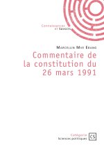 Commentaire de la constitution du 26 mars 1991