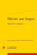 Décrire une langue - objectifs et méthodes