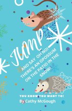 Jump and Say Oh No! There's an Opossum on the Patio in the Snow!