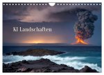 KI Landschaften (Wandkalender 2026 DIN A4 quer), CALVENDO Monatskalender
