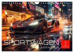Sportwagen Fantasien (Wandkalender 2026 DIN A4 quer), CALVENDO Monatskalender