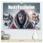 Husky Faszination (hochwertiger Premium Wandkalender 2026 DIN A2 quer), Kunstdruck in Hochglanz