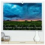 Sachsen-Anhalt zur blauen Stunde (hochwertiger Premium Wandkalender 2026 DIN A2 quer), Kunstdruck in Hochglanz