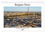 Bonjour Paris (Tischkalender 2026 DIN A5 quer), CALVENDO Monatskalender