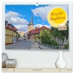 Burg bei Magdeburg (hochwertiger Premium Wandkalender 2026 DIN A2 quer), Kunstdruck in Hochglanz